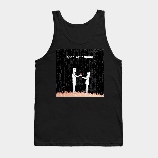 Sign Your Name Tank Top by Pride Merch